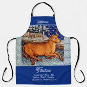 Tablier Symbole Taurus Zodiac Bull fête d'anniversaire (Recto)