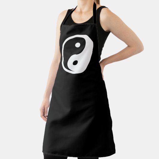 Tablier Symbole Yin Yang - tatouage solide design 2 (Insitu)