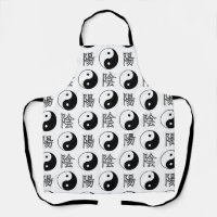 SYMBOLE YINyang Blanc Motif chinois