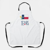 Tablier Symboles du Texas, du Texas, du Drapeau et du verr (Recto)