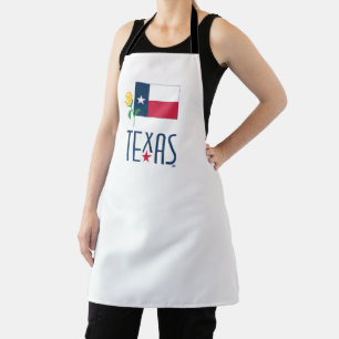 Tablier Symboles du Texas, du Texas, du Drapeau et du verr