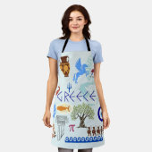 Tablier Symboles grecs Amateurs de voyage (Porté)
