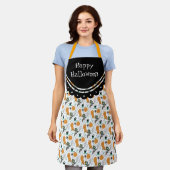 Tablier Sympa Halloween Doodles Illustration (Porté)