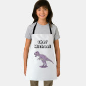 Tablier T-rex dinosaure impression nom personnalisé (Insitu)