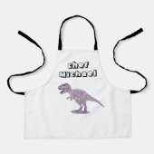 Tablier T-rex dinosaure impression nom personnalisé (Recto)