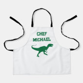 Tablier T-rex dinosaure imprimer nom personnalisé (Recto)