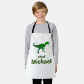 Tablier T-rex dinosaure imprimer nom personnalisé (Porté)