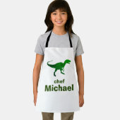 Tablier T-rex dinosaure imprimer nom personnalisé (Insitu)