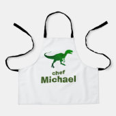 Tablier T-rex dinosaure imprimer nom personnalisé (Recto)