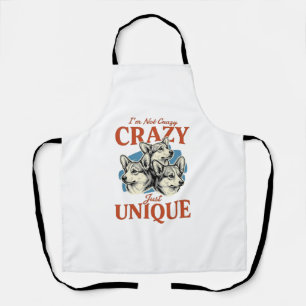Tablier T-Shirt avec gravure vintage unique de Corgi drôle