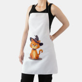 Tablier T-Shirt Chat Halloween Kitten Jack O Lantern Kitty (Insitu)