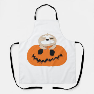 Tablier T-shirt classique de paresseux de citrouille d'Hal