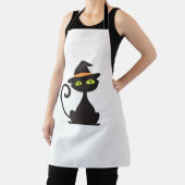 Tablier T-shirt classique sorcière kitty (Insitu)