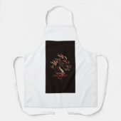 Tablier T-shirt d'Aquarelle Dragon d'Inferno - Feu Whimsic (Recto)