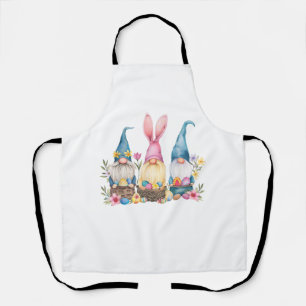 Tablier T-shirt de Pâques à trois Gnome Gnome