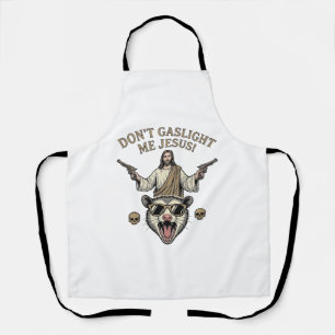 Tablier T-shirt design de gravure vintage Jésus Possum drô