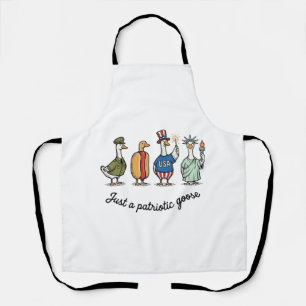 Tablier T-shirt drôle de l'USA avec gravure vintage d'oie