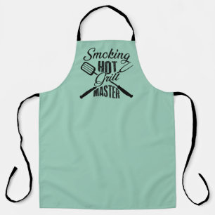 Tablier T-shirt drôle de maître de grill en art de mots