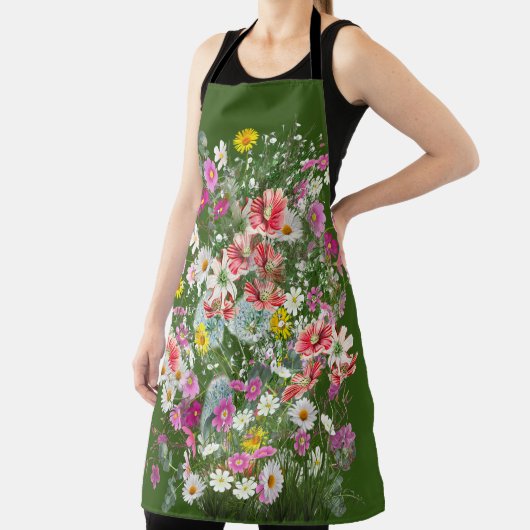 Tablier T-shirt Fleurs Fleurs Fluides Cosmos (Insitu)