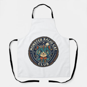 Tablier T-shirt graphique Monster Kaiju Cat - Art Monster
