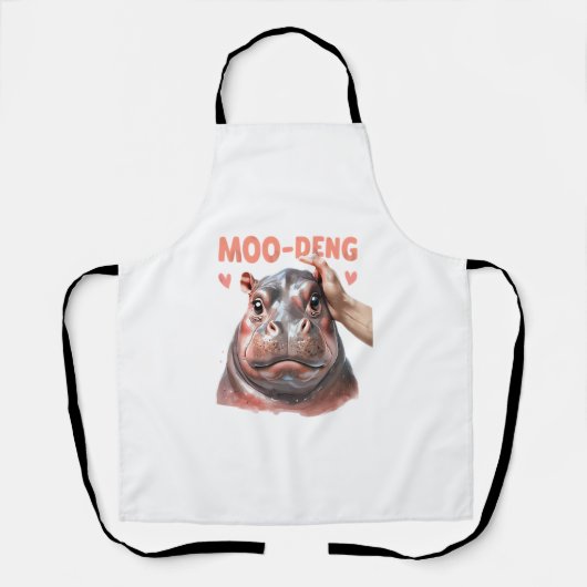 Tablier T-shirt mignon Moo Deng (Recto)