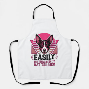 Tablier T-shirt pour chien Rat Terrier Vintage facilement 