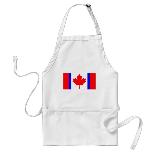 Tablier T-shirts canadien de drapeau de dualité (Devant)
