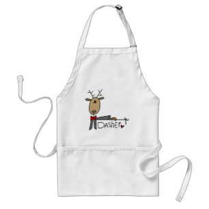 Tablier T-shirts et cadeaux de Noël de Dasher Reindeer