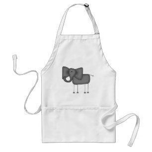 Tablier T-shirts et cadeaux éléphant en bonhomme allumette