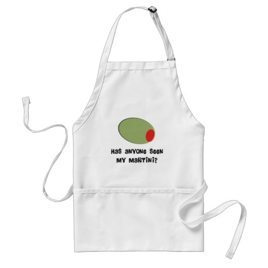 Tablier T-shirts et cadeaux Martini Drinkers Olive Design (Devant)