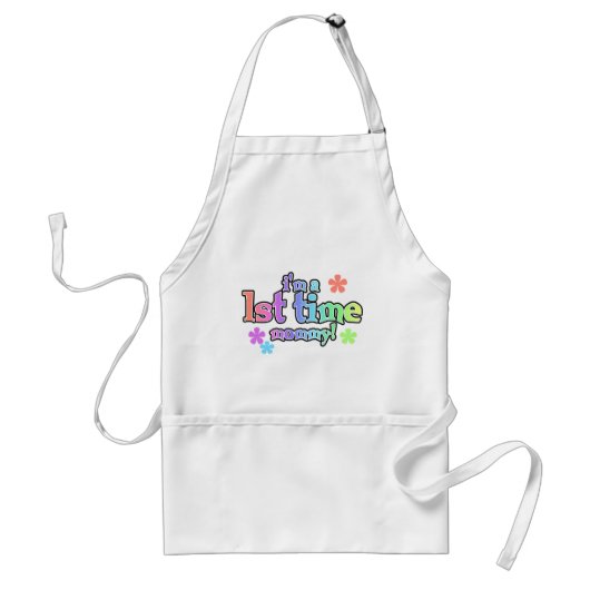 Tablier T-shirts et cadeaux Mommy-Rainbow 1st Time (Devant)