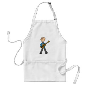 Tablier T-shirts et cadeaux Stick Figure Guitariste Mascul