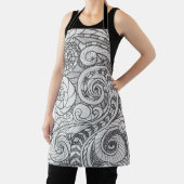 Tablier Tabard à impression totale Doodle Design (Insitu)