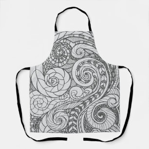 Tablier Tabard à impression totale Doodle Design
