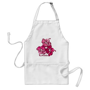 Tablier Tabard à l'aquarelle Hibiscus
