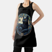 Tablier Tabard Art Nouveau Chat Noir Celtique (Insitu)