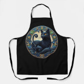 Tablier Tabard Art Nouveau Chat Noir Celtique (Recto)