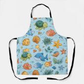 Tablier Tabard Cadeau avec Impression Ocean Air (Recto)