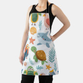 Tablier Tabard Cadeau Imprimé Palmier Tropical (Insitu)