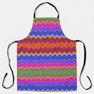 Tablier Tabard coloré avec un motif zigzag vibrant