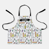 Tablier Tabard d'art à impression personnalisée sur tout l (Recto)