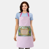 Tablier Tabard de cuisine avec Écriture Sainte (Porté)