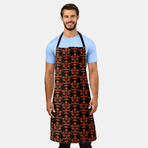 Tablier Tabard de cuisine Halloween Damask N°1