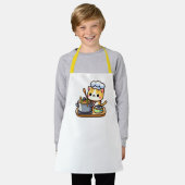 Tablier tabard de cuisine pour chat mignon (Porté)