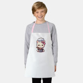Tablier tabard de cuisine pour chat mignon (Porté)