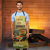 Tablier Tabard de cuisson drôle de coq vintage