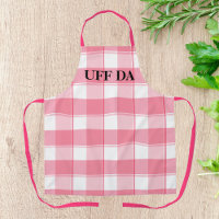 Tabard de ferme à carreaux rouges Uff Da tout-impr