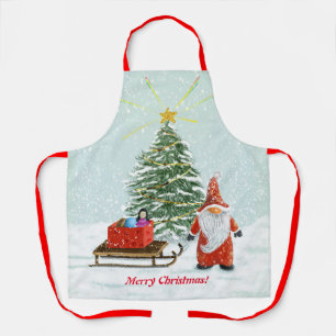 Tablier Tabard de lutin de Noël moyen