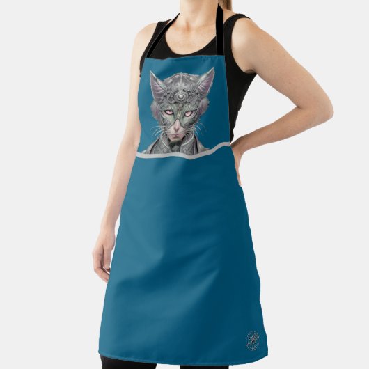 Tablier Tabard d'être félin argenté (Insitu)