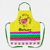 Tablier Tabard Fabriqué Avec Amour (Recto)